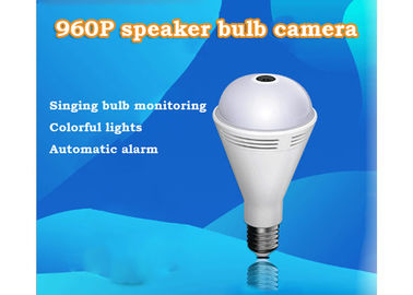 Double caméra d'ampoule de la lumière E27 d'alarme automatique, surveillance sans fil de maison de caméra d'IR