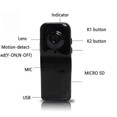 webcam audio de PC d'enregistreur vocal d'enregistreur de la caméra 960P caché par Wifi