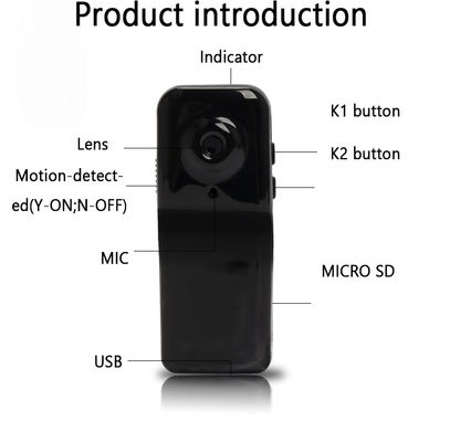 Mini DV HD détection de mouvement portative de vidéo de soutien d'USB de caméra de 960P