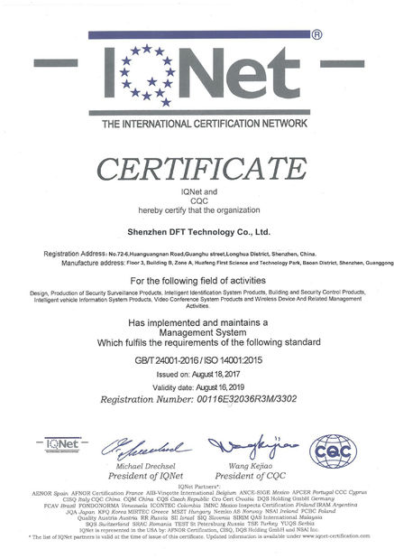 Chine Shenzhen D-Fit Technology Co., Ltd. certifications